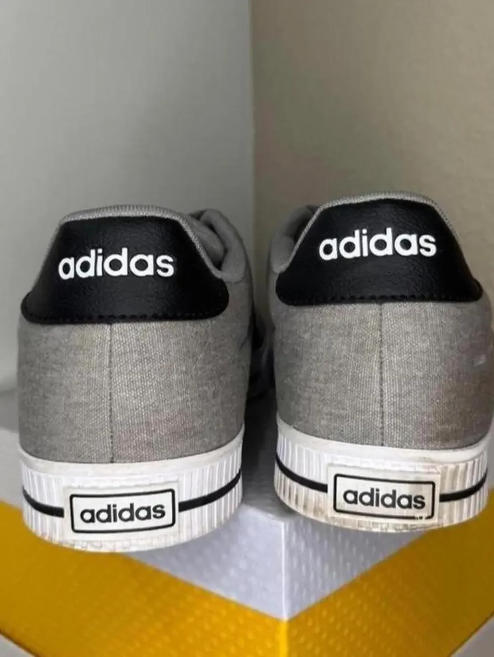 adidas Daily 3.0 Sneakers Men's 13 Gray Canvas Black Stripe Skate Shoes